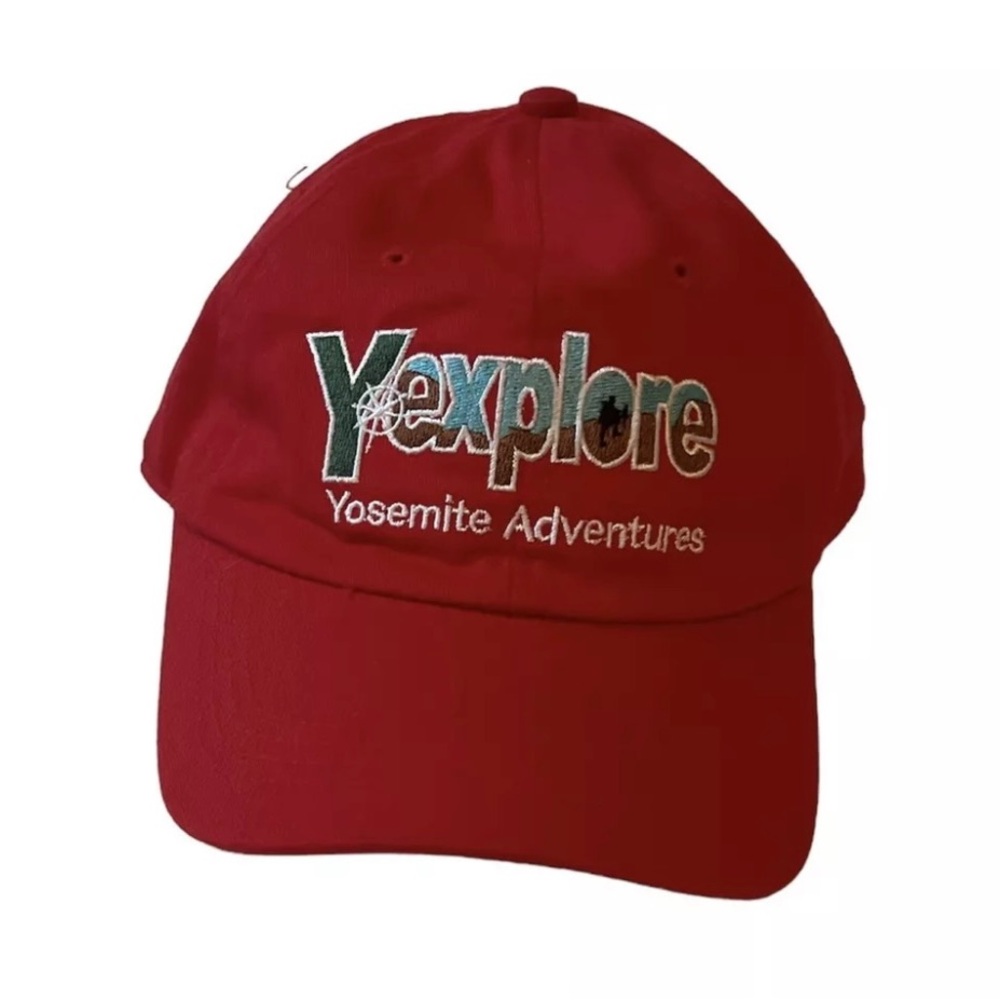 Men’s Red Hat Cap Yosemite National Park Adventures